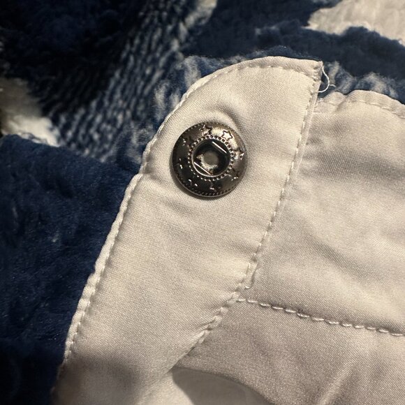 Crop Jacket XXIII ched sherpa tartan blue/white - Picture 4 of 7